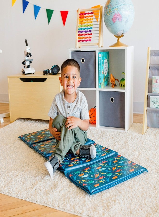 Wildkin Kids Vinyl Nap Mat – Foldable, Durable Rest Mat for Daycare & Preschool - Jurassic Dinosaurs - Image 2